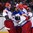 OSTRAVA, CZECH REPUBLIC - MAY 10: Russia's Yevgeni Malkin #11 and Vladimir Tarasenko #91 celebrate after Team Russia's first goal of the game during preliminary round action at the 2015 IIHF Ice Hockey World Championship. (Photo by Richard Wolowicz/HHOF-IIHF Images)

